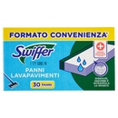 Swiffer Panni Umidi Lavapavimenti per Scopa con Detersivo Pavimenti Limone - 30 Salviette